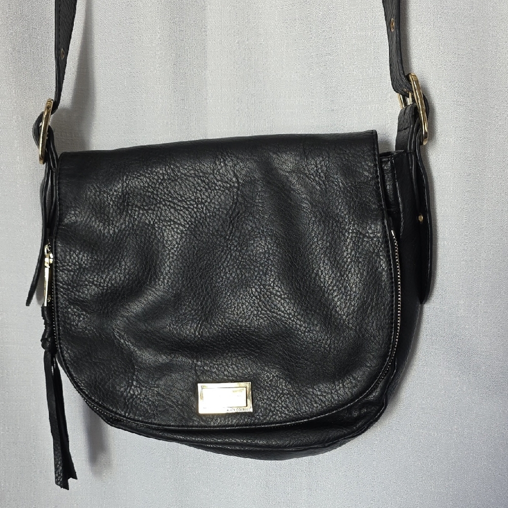 Juicy Couture Black Crossbody Bag with Gold Accents